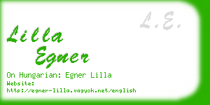 lilla egner business card